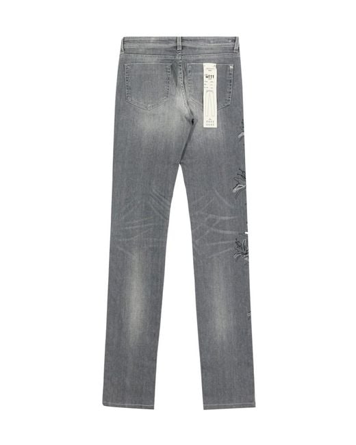 Weekend by Maxmara Gray Logo Details Jeans