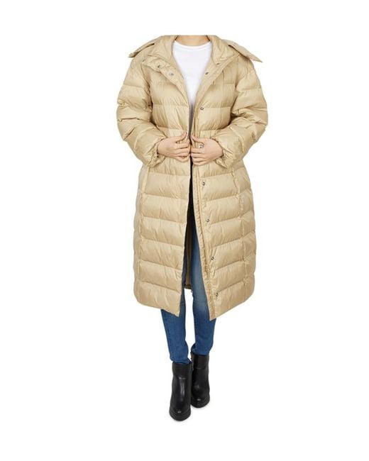Max Mara Natural Long-Sleeved Cotton-Padded Jacket