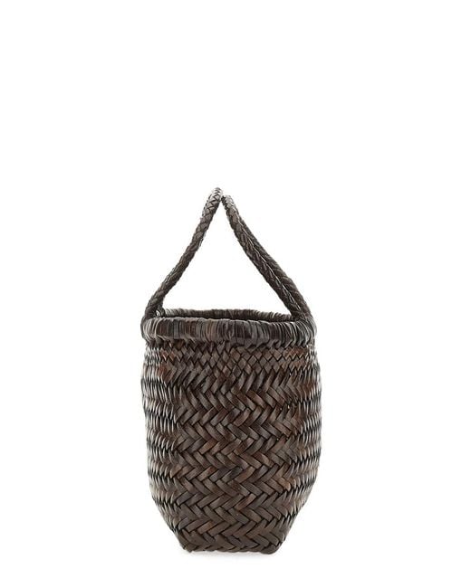 Dragon Diffusion Brown Flat Gora Mini Tote Bag