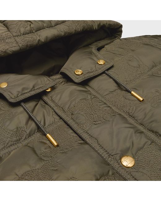 Céline Green Cropped Triomphe Down Jacket