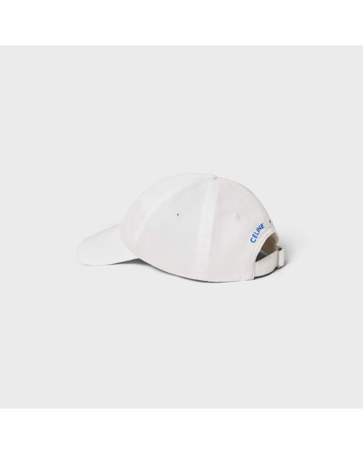Céline White Richelieu Cap for men