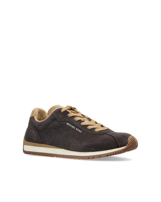 MICHAEL Michael Kors Brown Rhodes Leather Sneakers