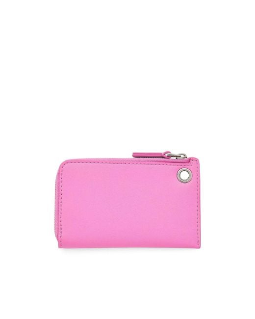 Marc Jacobs Pink Zipped The Charm Wallet