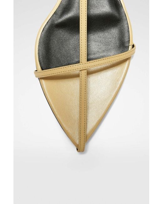 Jil Sander Metallic Flat Sandals