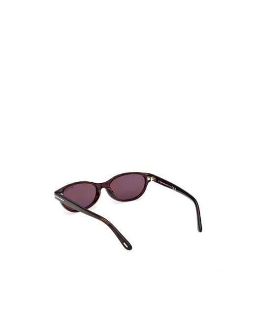 Tom Ford White Eyewear Oval Frame Sunglasses for men