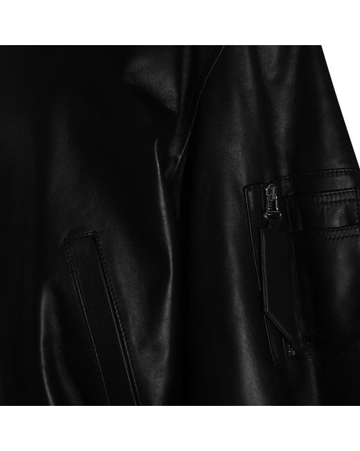 The Attico Black Leather Jackets