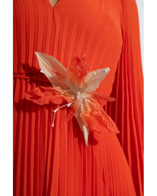 Zimmermann Red Sunray Mini Dress