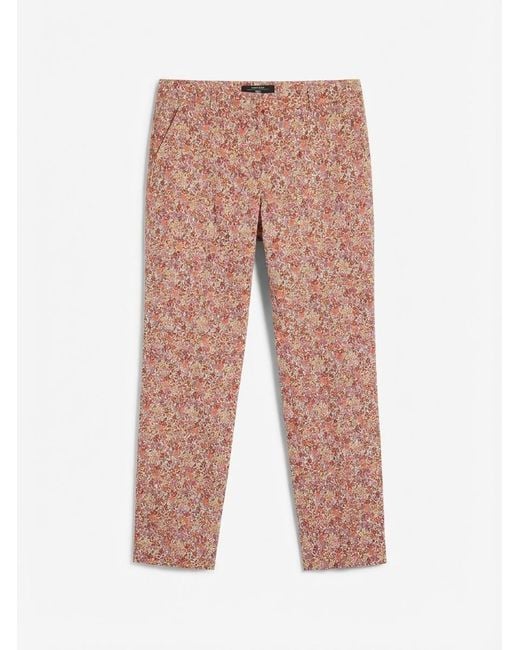 Weekend by Maxmara White Flower Casual Pants