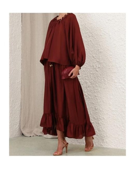 Zimmermann Aster Gathered Bead Blouse