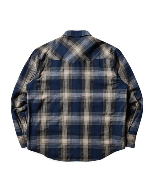 Visvim Blue Long Sleeve Shirt for men