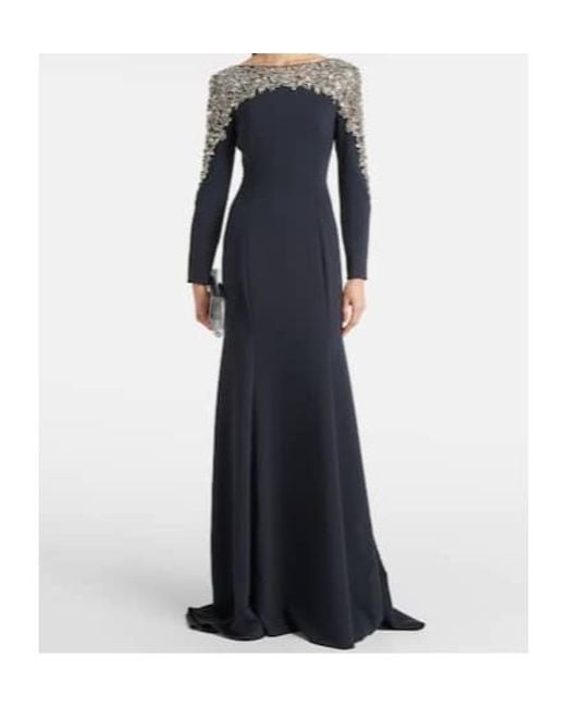 Jenny Packham Blue Embroidered Solstice Gown