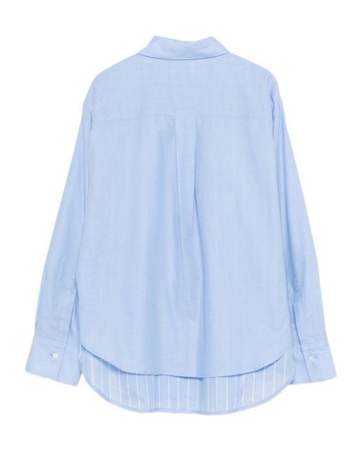 Seventy Blue Striped Layered Shirt