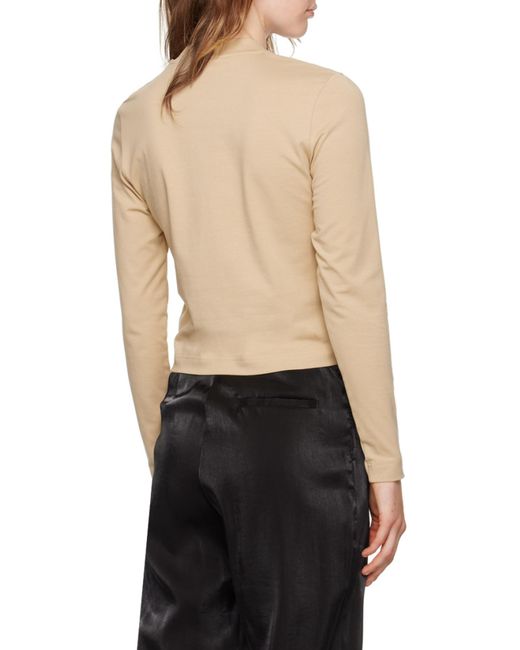 Jacquemus Natural Logo Patch Long-Sleeve Top