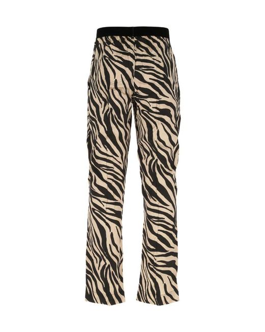 Tom Ford Multicolor Zebra-Printed Logo Waistband Pyjama Bottoms for men