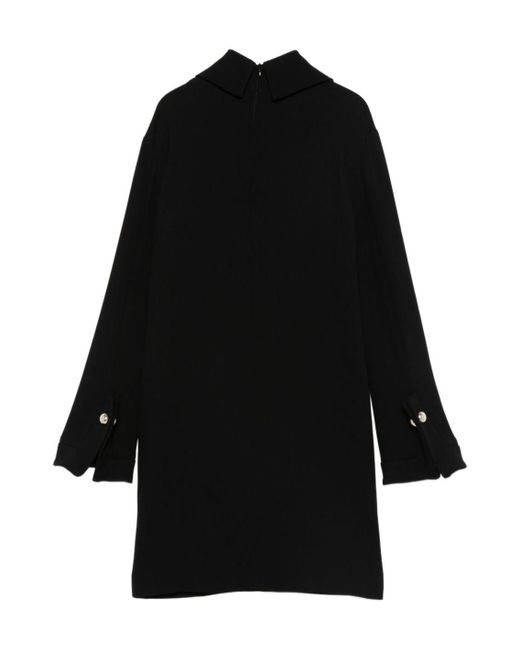Semicouture Black Long Sleeve Dress