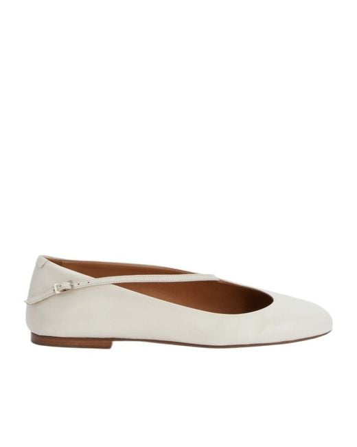 Jil Sander Brown Elyss Ballerinas