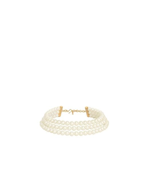 Céline White Les Perles Necklace