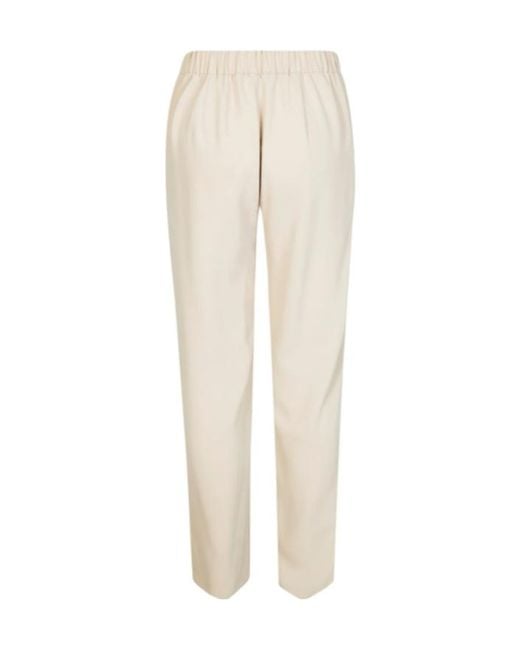 Elisabetta Franchi White Belted Trousers