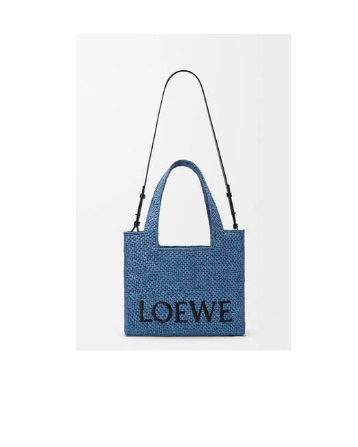Loewe Blue Font Medium Tote Bag