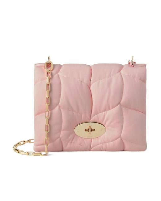 Mulberry Little Softie Chain-Linked Crossbody Bag in Pink | Lyst