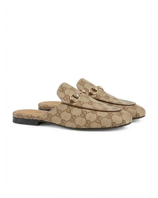 Gucci White Princetown Slippers