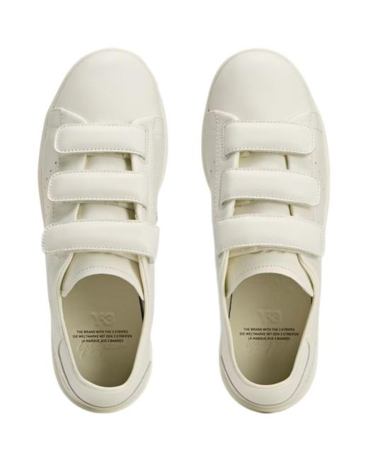Y-3 White Stan Smith Hook-And-Loop Shoes