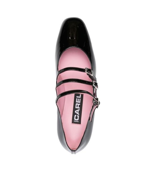 CAREL PARIS Black High-Heeled Mary Jane Shoes