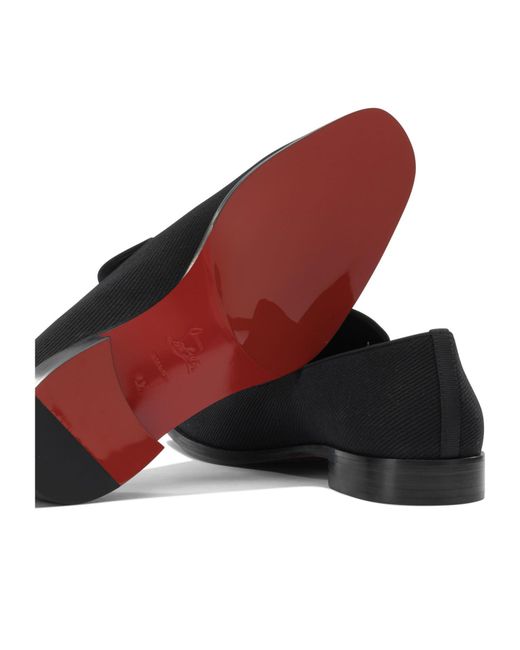 Christian Louboutin Black Slip-On Loafers for men