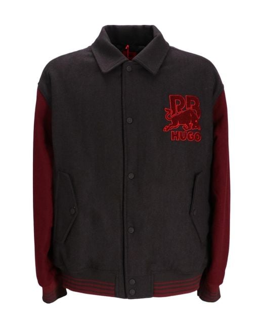 Boss Black Hugo Two-Toned Button-Up Jacket for men