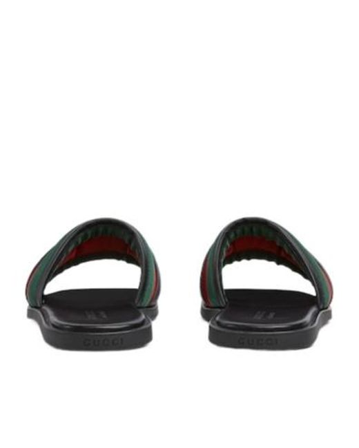 Gucci Multicolor Interlocking G Slide Sandals for men