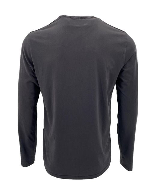 Armani Jeans Blue Round Collar And Long-Sleeved T-Shirt for men