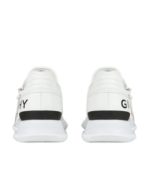 Givenchy White Spectre Runner Lace-Up Sneakers for men