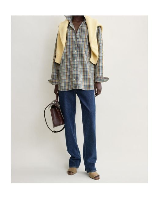 Totême Gray Totême Classic Check Shirt