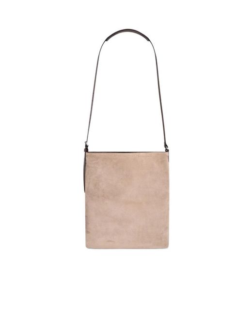 Dries Van Noten White Suede Tote Bag for men