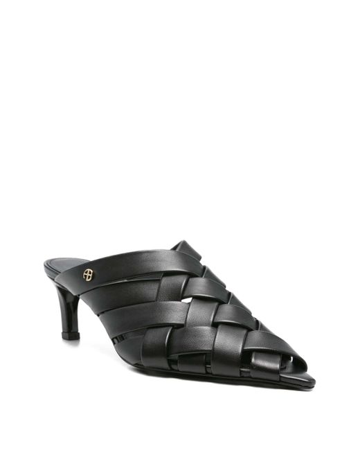 Anine Bing Black Mules