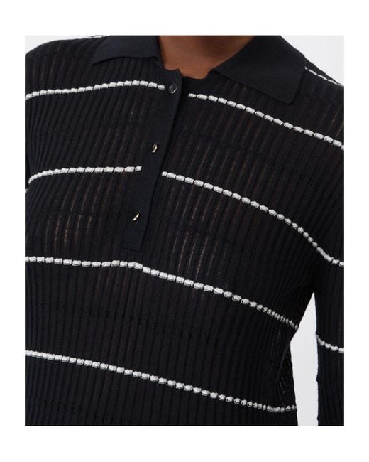 Max Mara Black Studio Gallo Knitted Polo Shirt