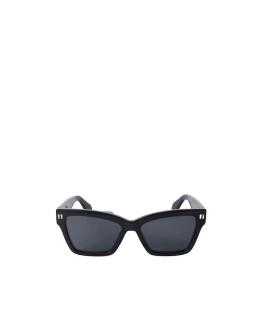 Off-White c/o Virgil Abloh Blue Cincinnati Rectangular Frame Sunglasses for men