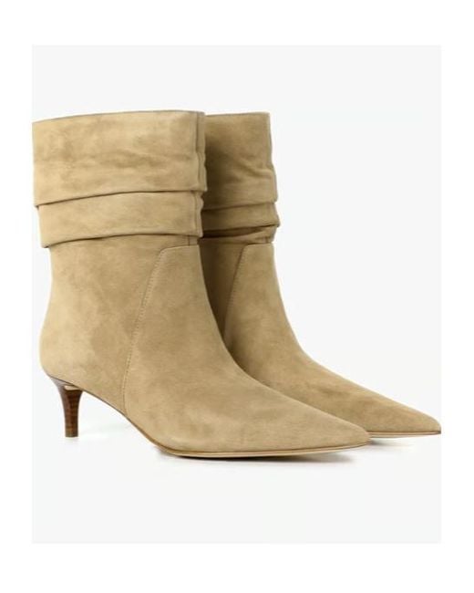 MICHAEL Michael Kors Natural 50Mm Ruched Pointed-Toe Boots