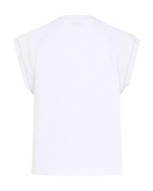 Peserico White Short-Sleeve T-Shirt