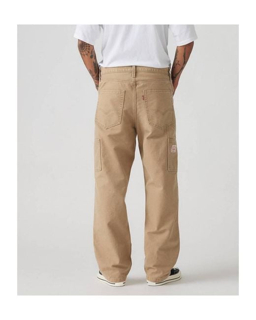 Levi's Natural 568 Straight Leg Jeans for men