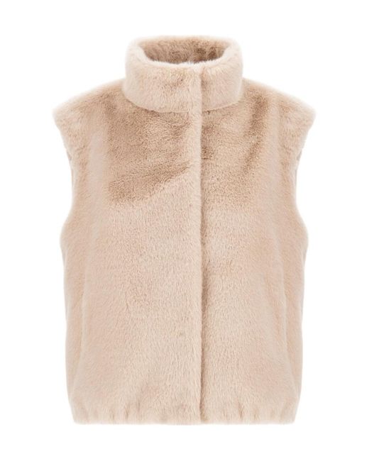 Herno Natural Faux-Fur Sleeveless Vest