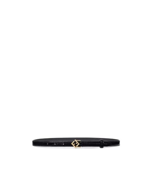 Fendi White Ff Diamonds Belt