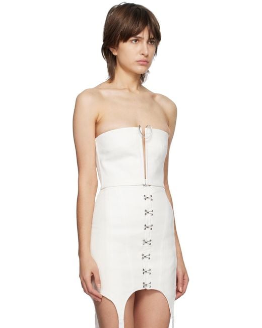 Dion Lee White Mobius Bandeau Top