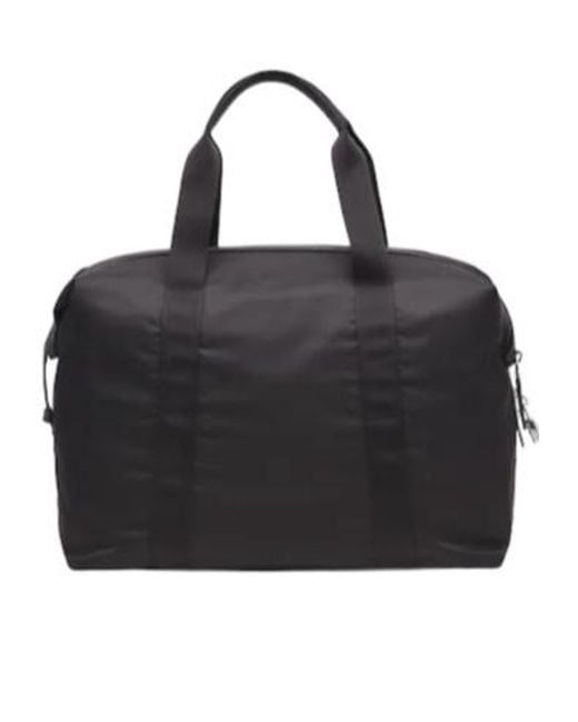 Prada Black Logo Triangle Zipped Travel Bag for men