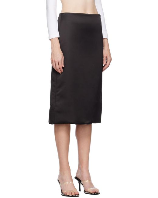 we11done Black Split Skirt