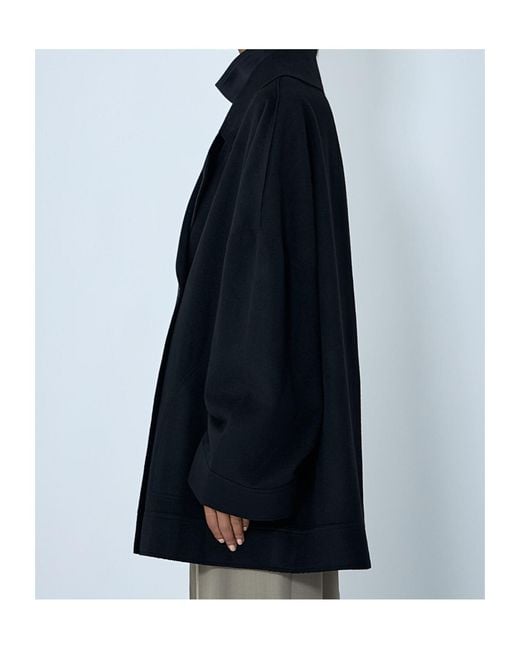 Totême  Blue Double-Breasted Wool Jacket