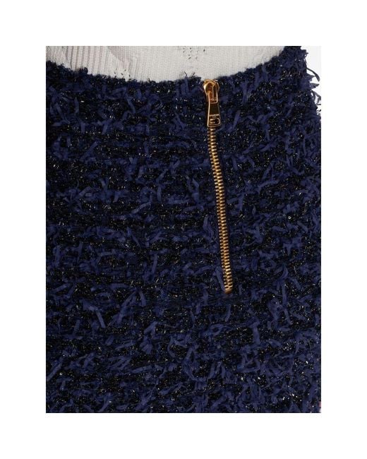 Balmain Blue Short Skirts