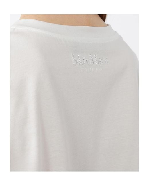 Max Mara White Short-Sleeved Top