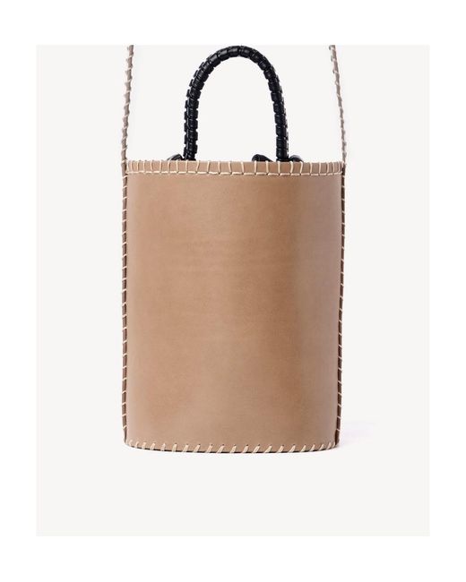 Chloé White Logo Shoulder Bag