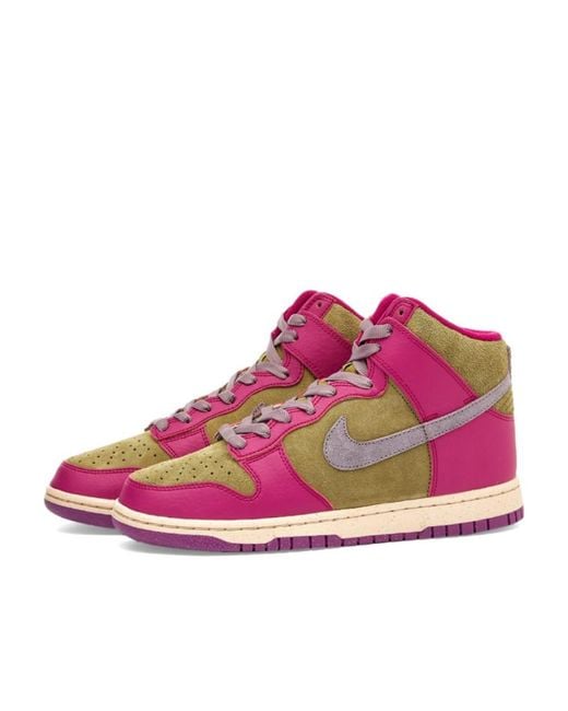 Nike Pink Dunk High 'Dynamic Berry' Sneakers